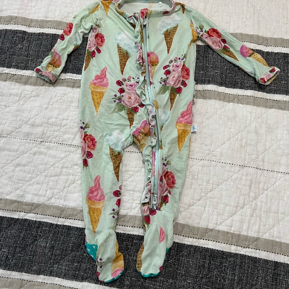 Floral Ice Cream Print Posh Peanut